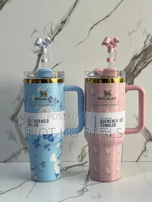 Stanley Love Shack Fancy Tumbler With Straw And Handle-multicolour
