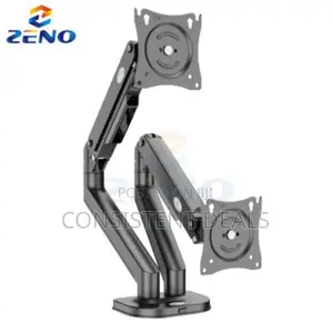 Dual Arm Adjustable Monitor  Desk Mount