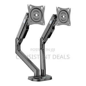 Dual Arm Adjustable Monitor  Desk Mount