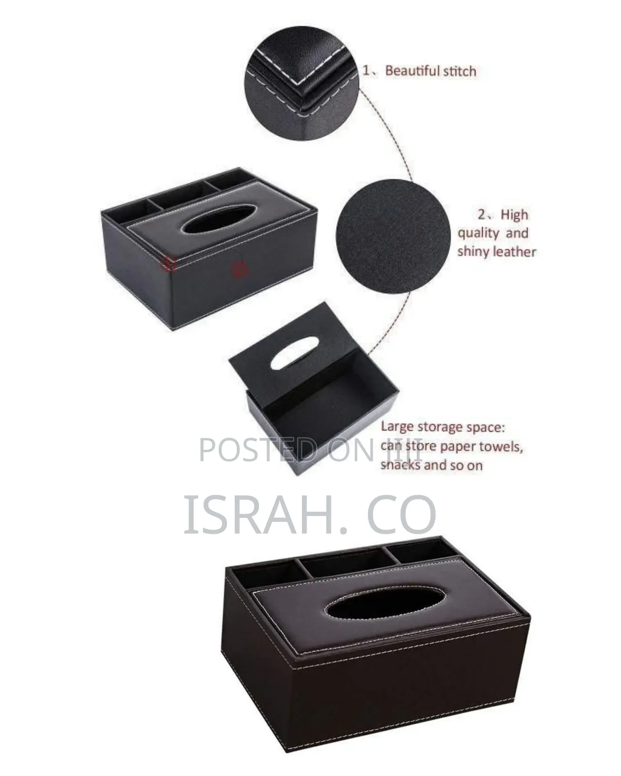 4 Compartment Tissue Paper Box Holde