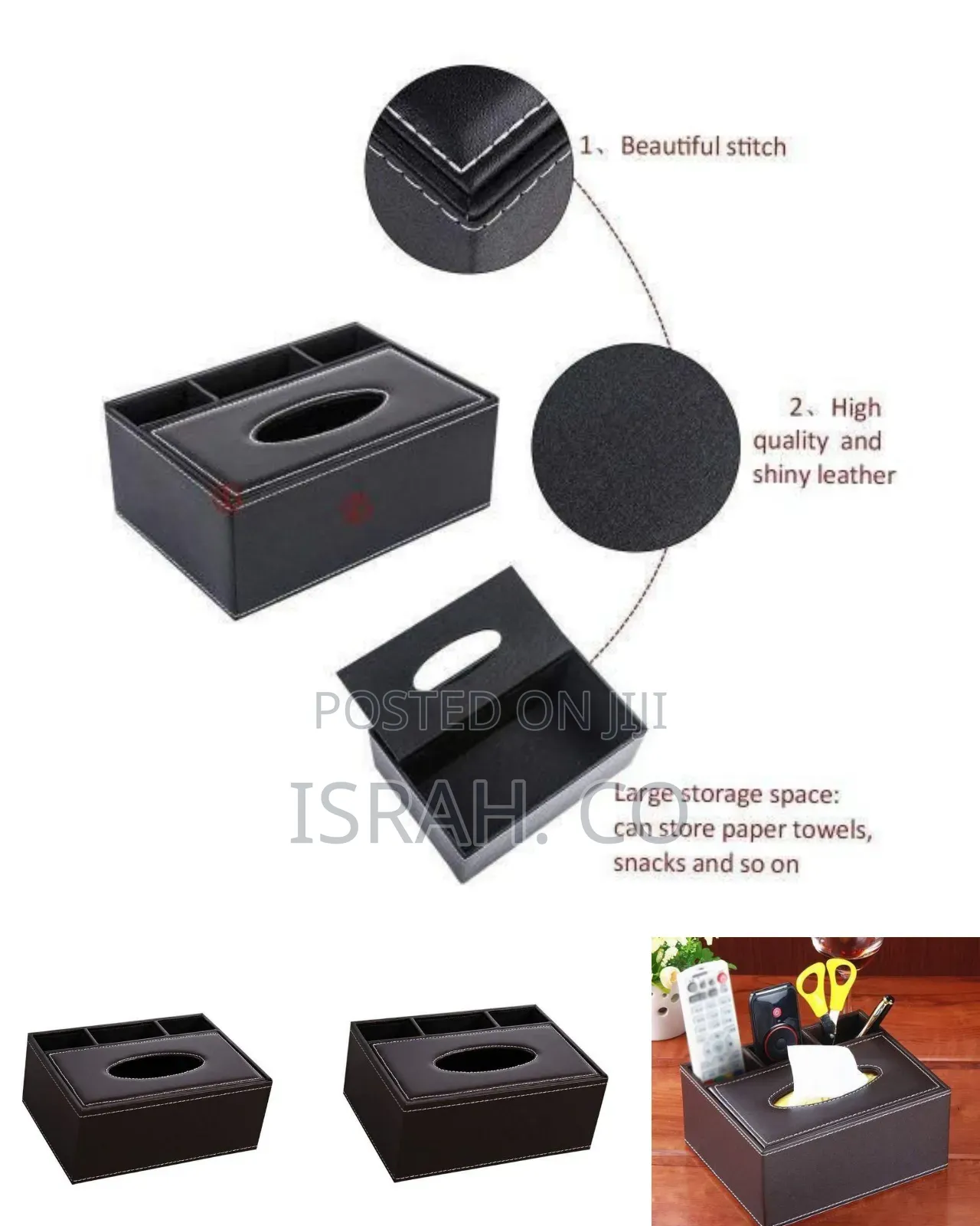 4 Compartment Tissue Paper Box Holde