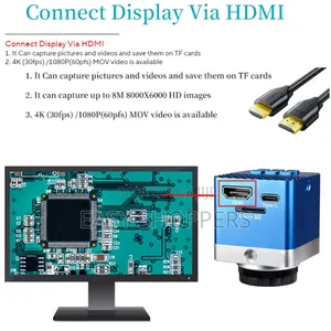  Ultra Hd Digital Microscope Camera Can Be Connected to Tv/Monitor