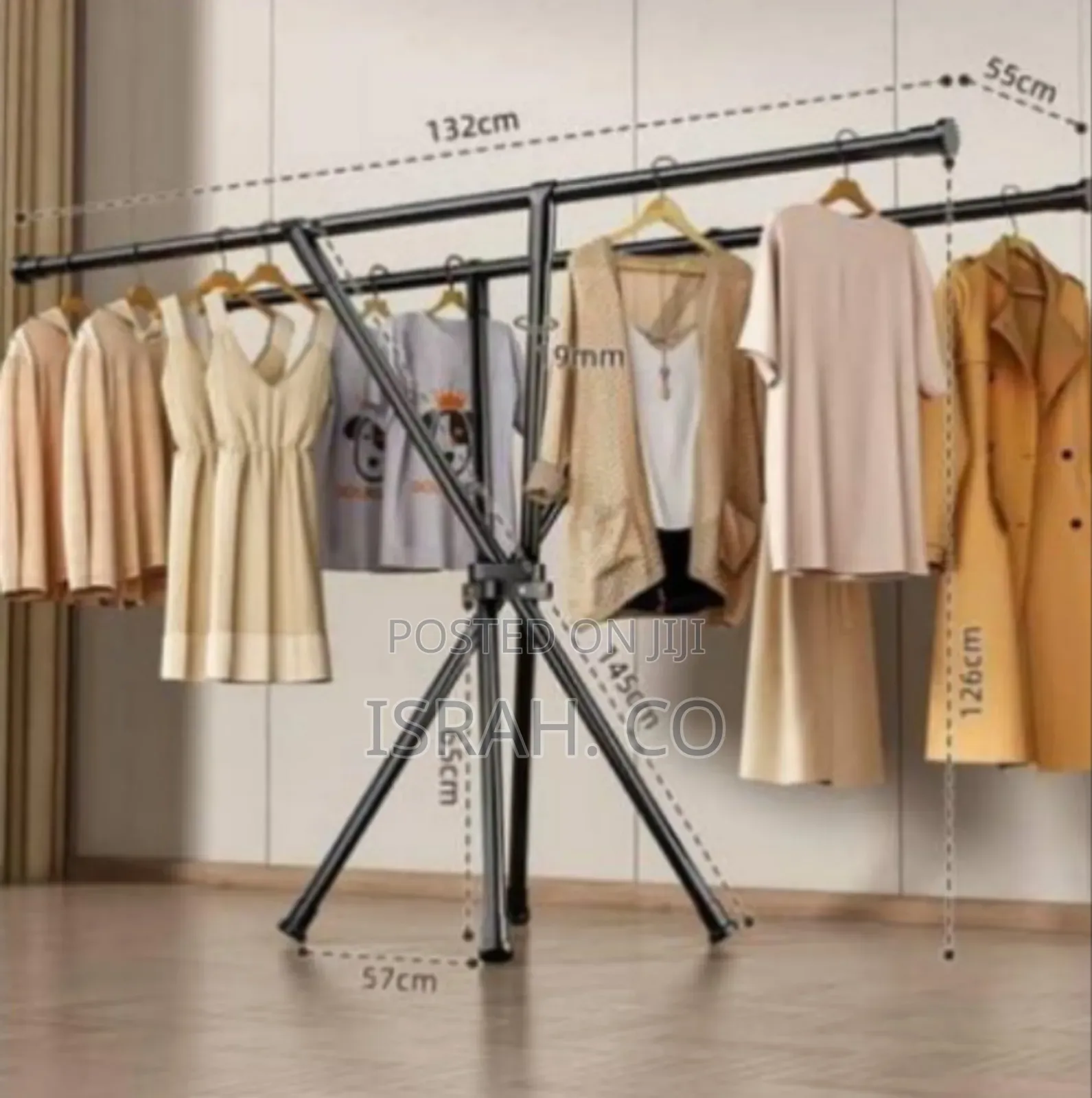 Portable, Freestanding Clothes Drying Rack