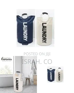 Tall Collapsible Laundry Hamper With Handles (100l)