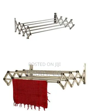 Wall-Mounted Retractable Clothes Drying Rack