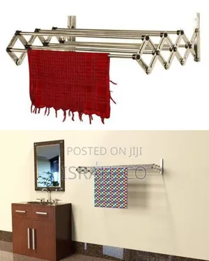 Wall-Mounted Retractable Clothes Drying Rack