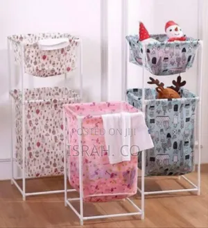 Collapsible Fabric Laundry Hamper With Sturdy Frame
