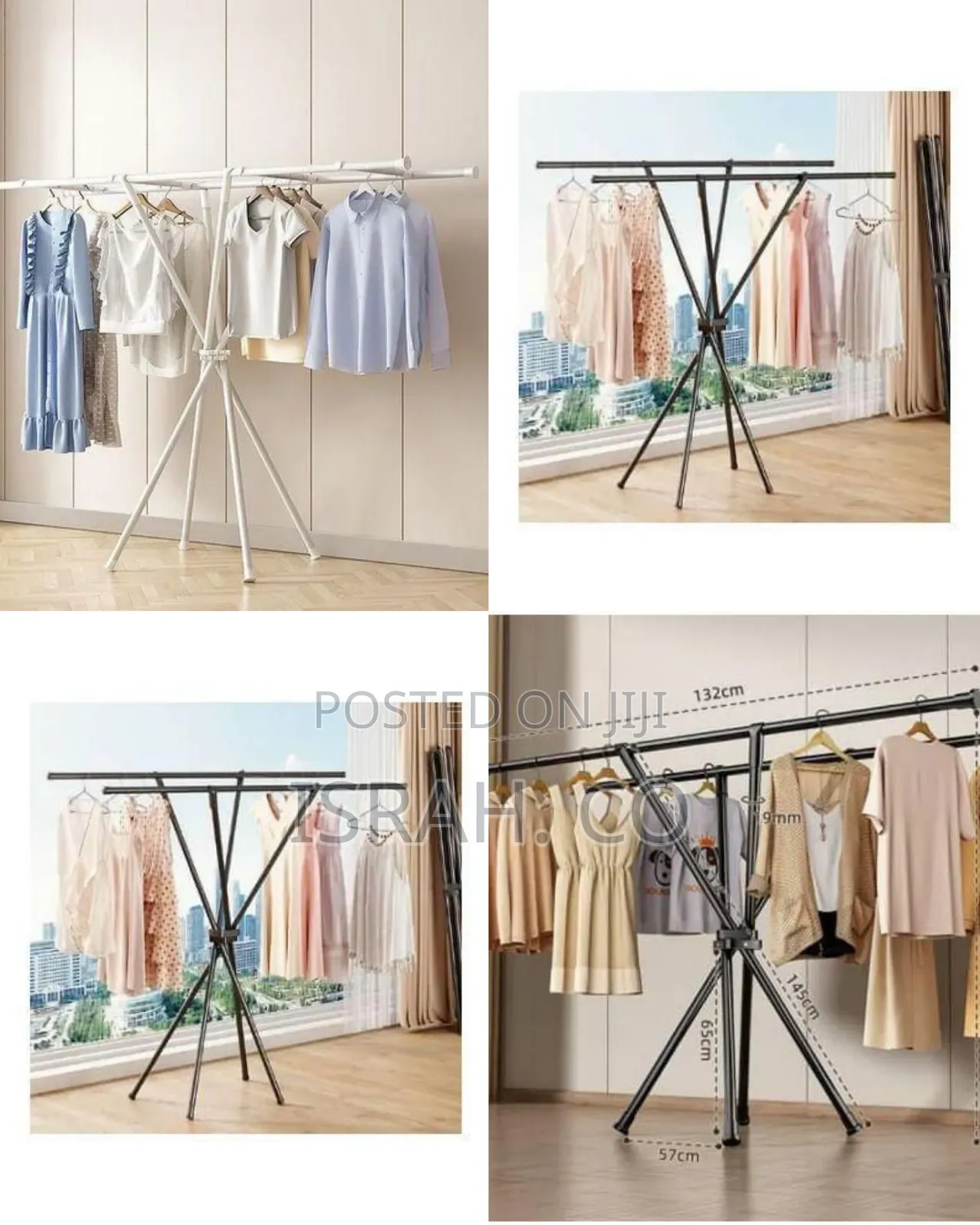 Portable Freestanding A-frame Clothes Drying / Garment Rack