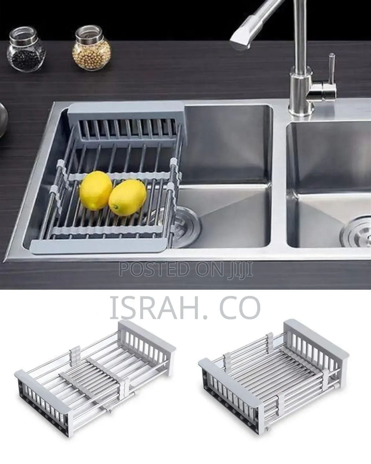 Versatile Retractable Over-the-Sink Dish Drying Rack