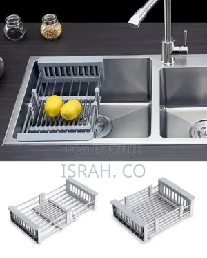 Versatile Retractable Over-the-Sink Dish Drying Rack