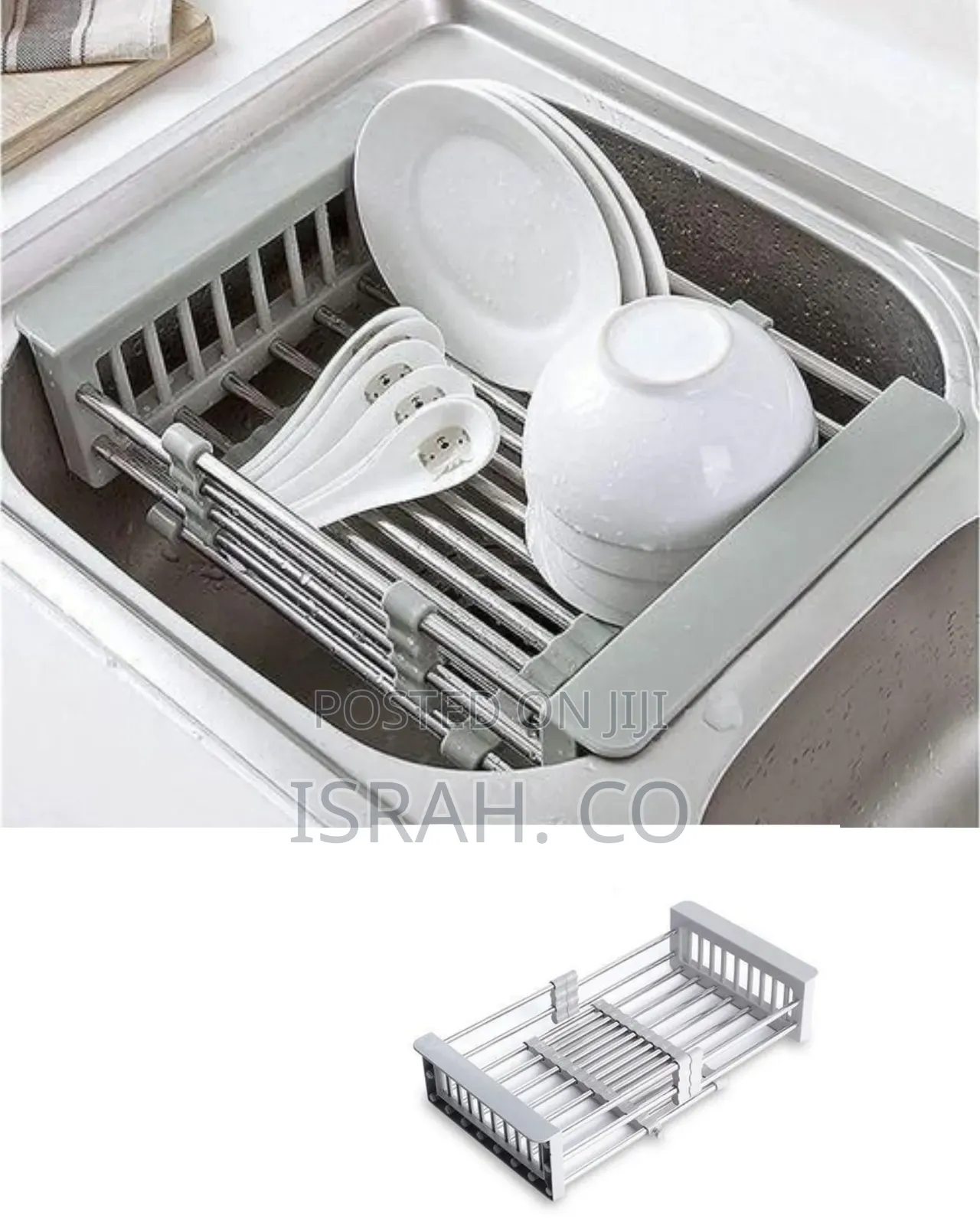 Versatile Retractable Over-the-Sink Dish Drying Rack