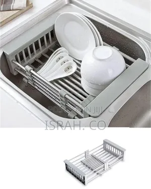 Versatile Retractable Over-the-Sink Dish Drying Rack