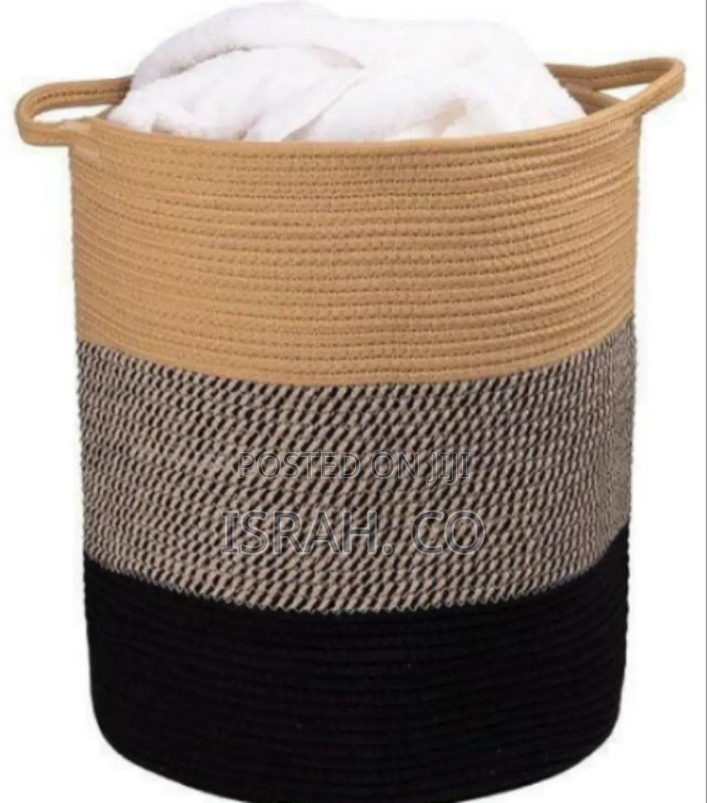 Versatile Woven Cotton Rope Storage Hamper