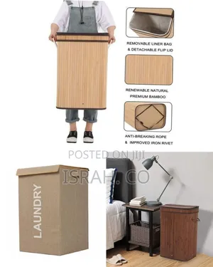 Modern Collapsible Laundry Hamper With Integrated Lid -