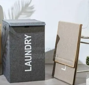 Modern Collapsible Laundry Hamper With Integrated Lid -