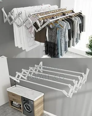 Space-Saving Wall-Mounted Retractable Drying Rack