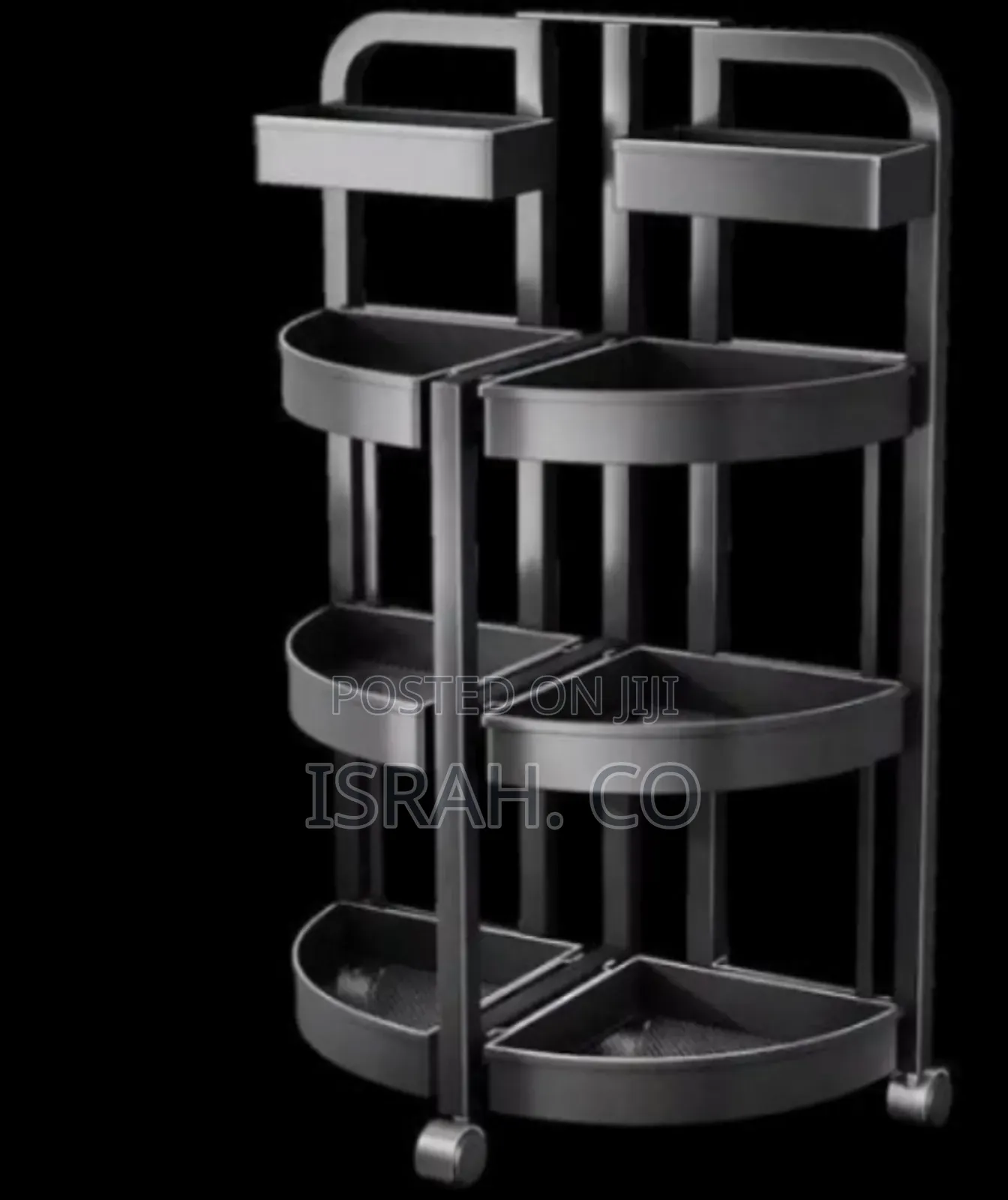 4-tier Rolling Kitchen Storage Rack