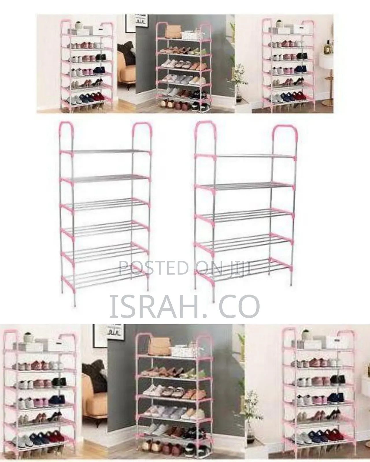 6 Layer Stainless Steel Shoe Rack