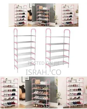 6 Layer Stainless Steel Shoe Rack