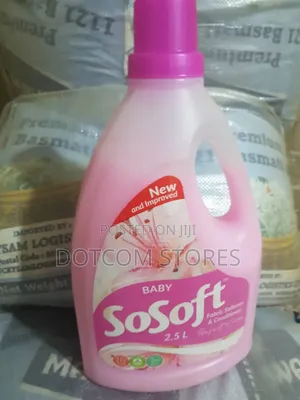 2.5-liter Bottle Of Sosoft Baby Fabric Softener And Conditioner.