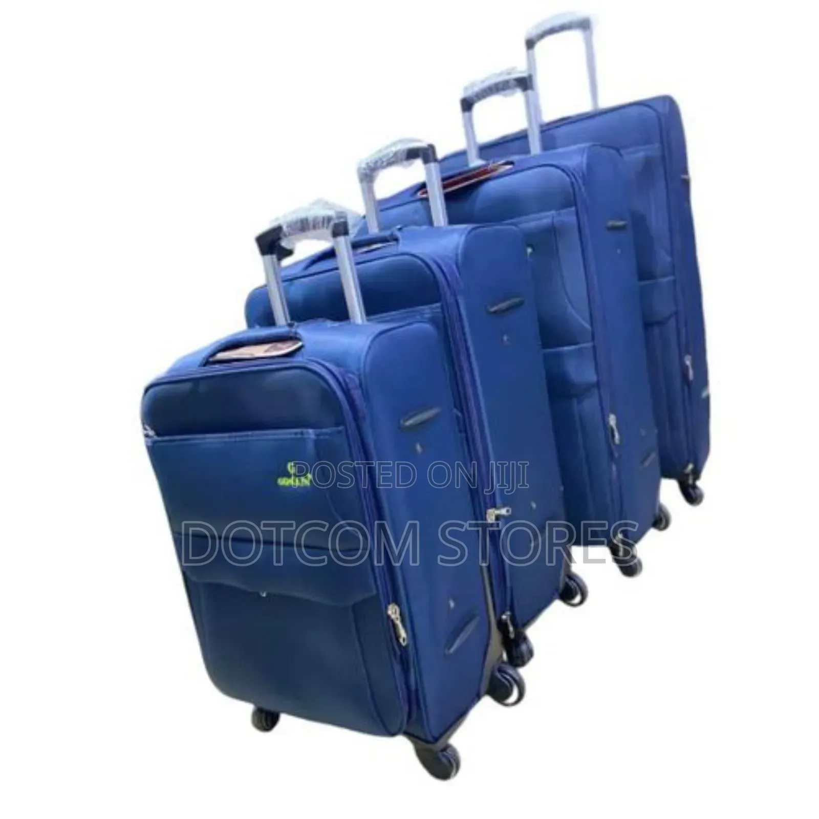 Set of Four Blue Suitcases