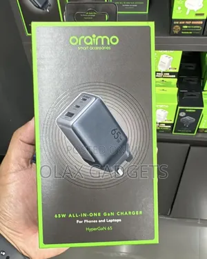 Oraimo Hypergan 65w Gan Wall Charger Kit With 100w C to C Cable