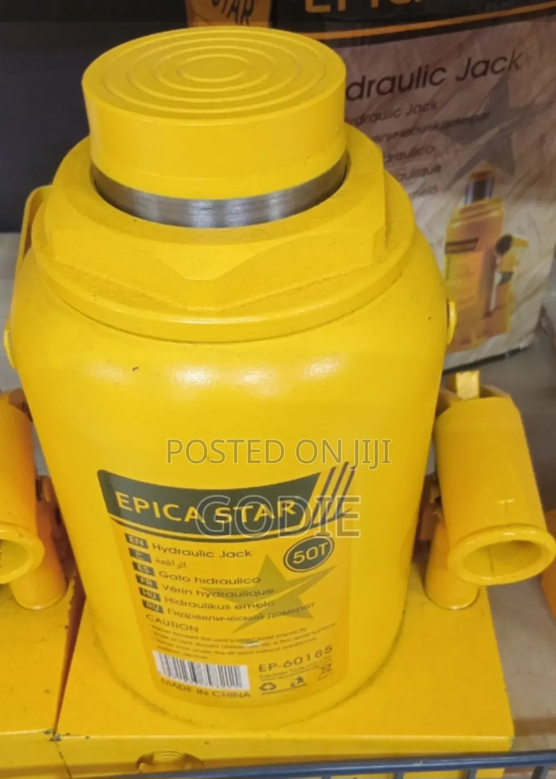 Epica Star 50-Ton Hydraulic Bottle Jacks.