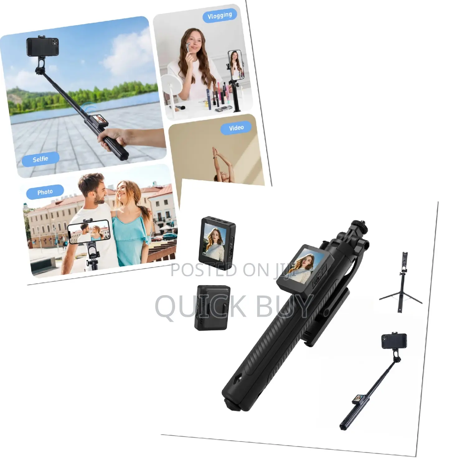 Wireless Screen Mirroring Selfie Stick Tripod