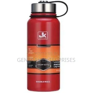 Jk Stainless Steel Vacuum Bottle Flask, Available in a Red Finish.