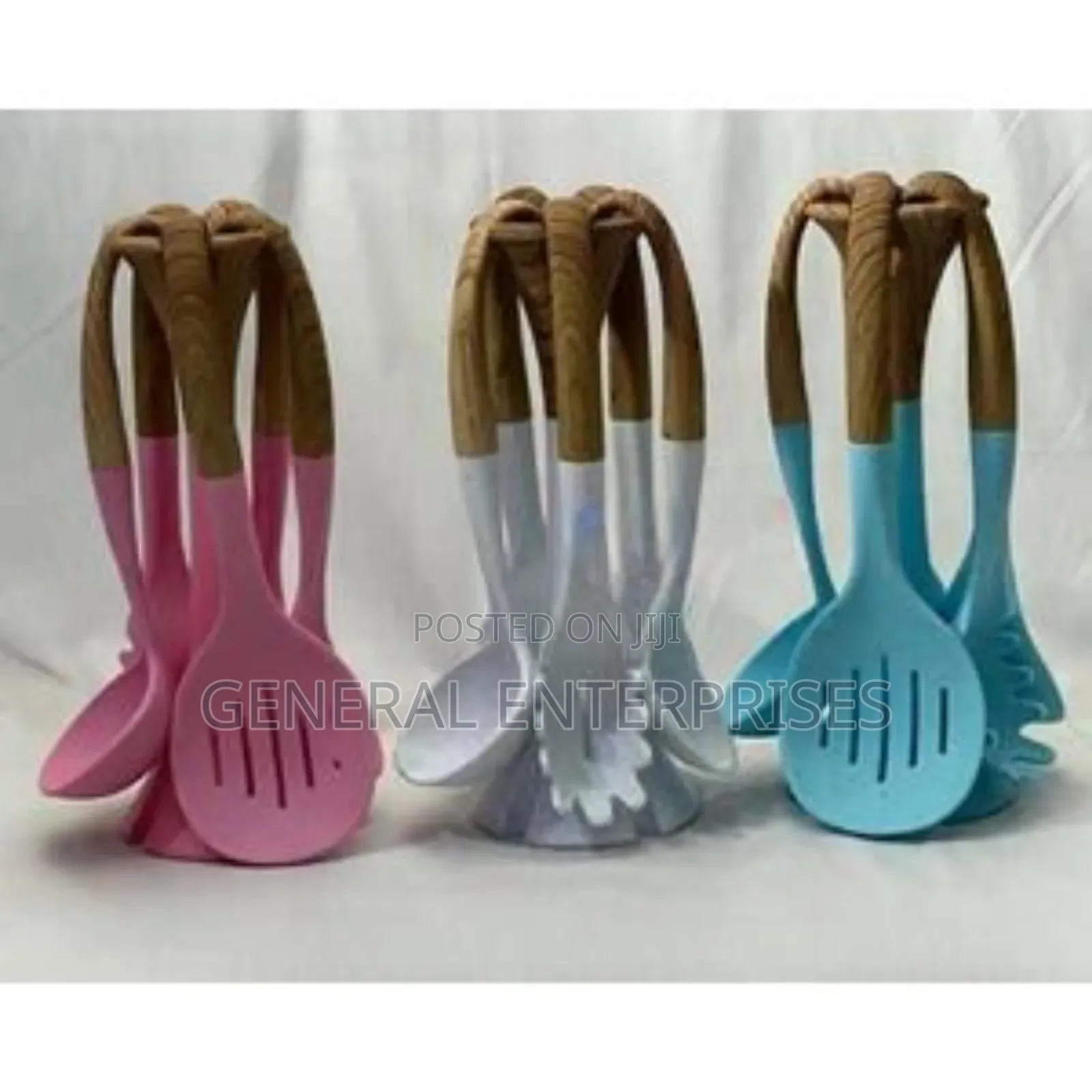 Generic 6-Piece Silicone Cooking Spoon and Utensil Set