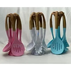 Generic 6-Piece Silicone Cooking Spoon and Utensil Set