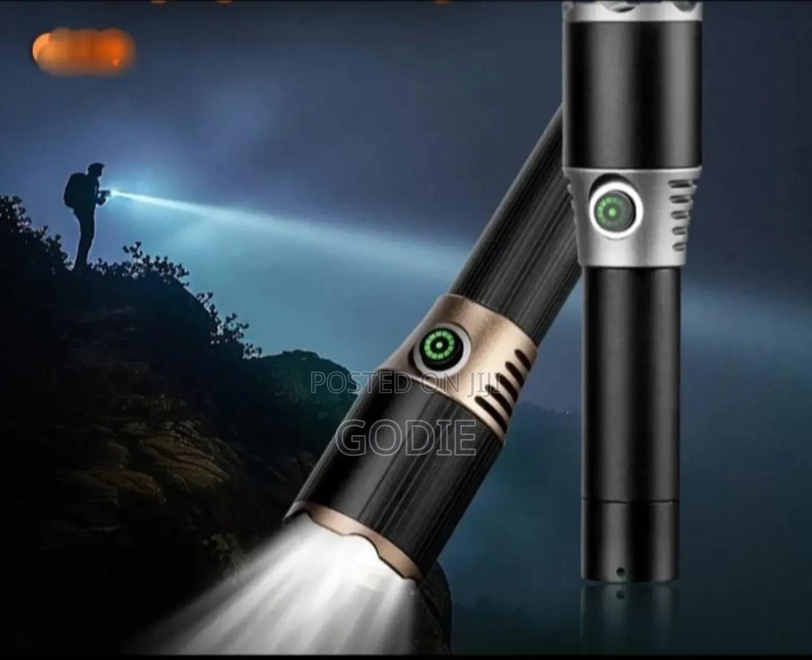 Adjustable Zoom Beam Rechargeable Led Flashlight.