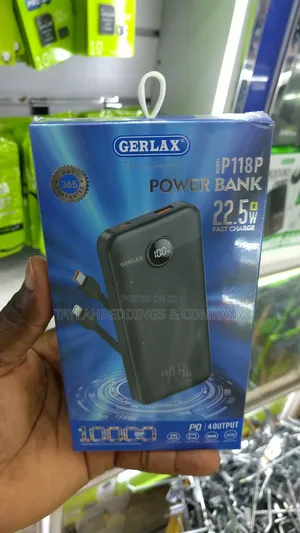 10000mah Heavy Duty Commercial Power Bank 22.5w Quick Charge Outputs