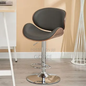 Flash Furniture Bentwood Adjustable Height Barstool With Curved Back.