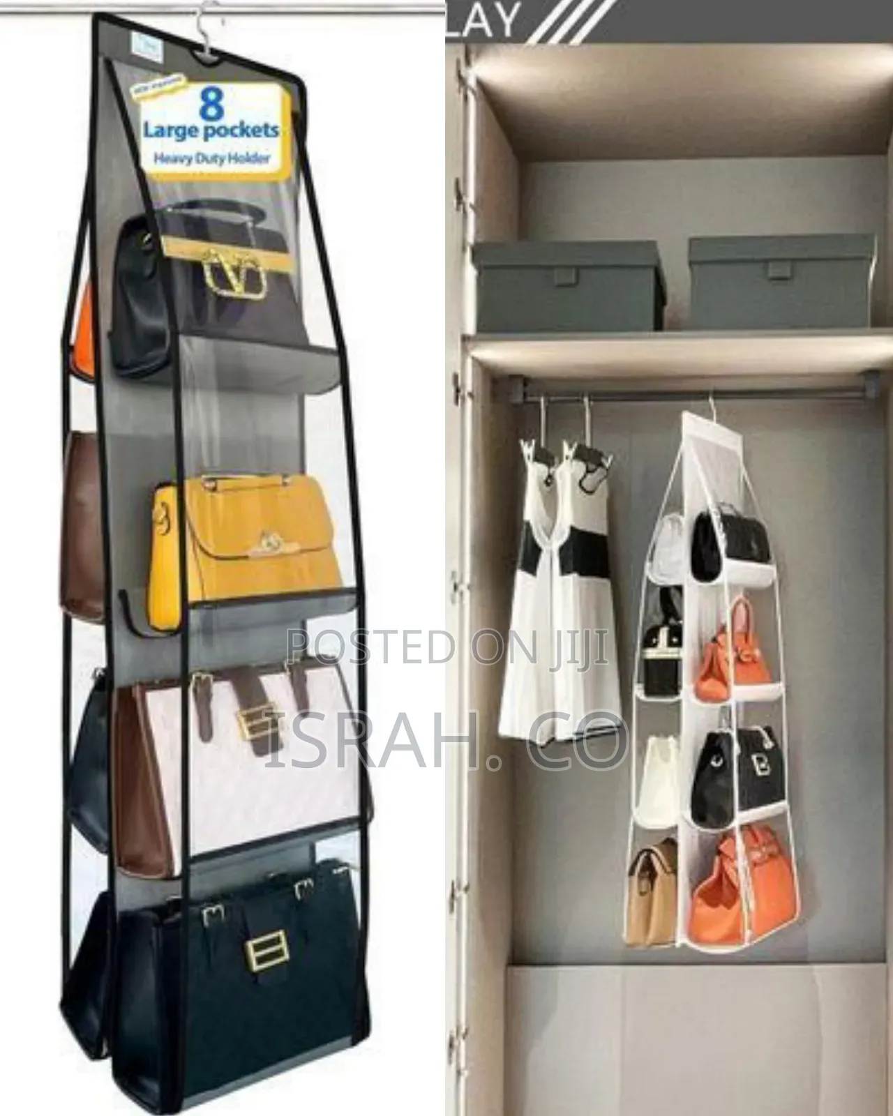 Heavy Duty Hanging Purse Organizer