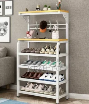 Multi-tier Entryway Organizer Rack With Shoe Storage Hanging