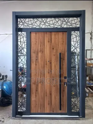 Solid Steel. Doors. Double Plated Sound Proof . Wood Steel Mix Doors.