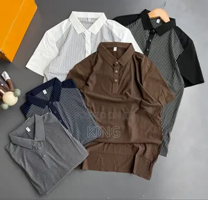 Simple Striped Men's Polo Shirt