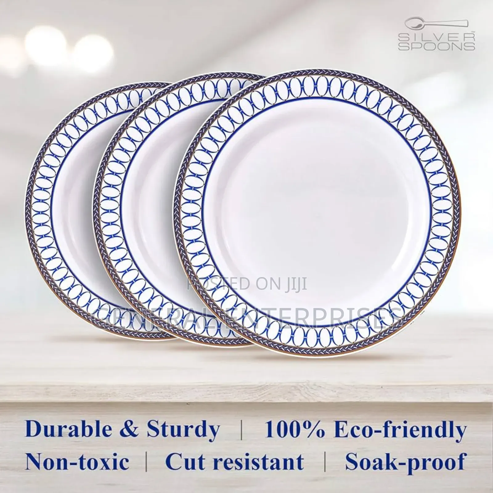 Renaissance Royal Blue Dinner Plate 6pc