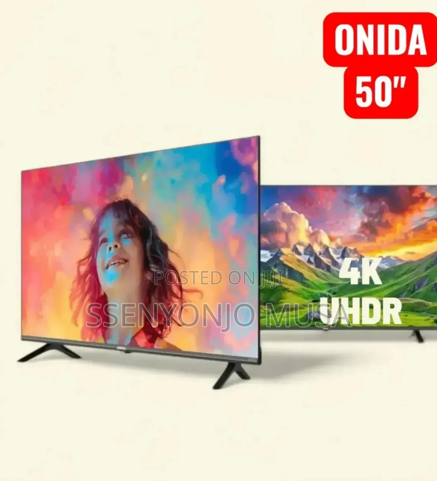 Onida 50" Uhd Android Tv - Quad Core Processor, Frameless