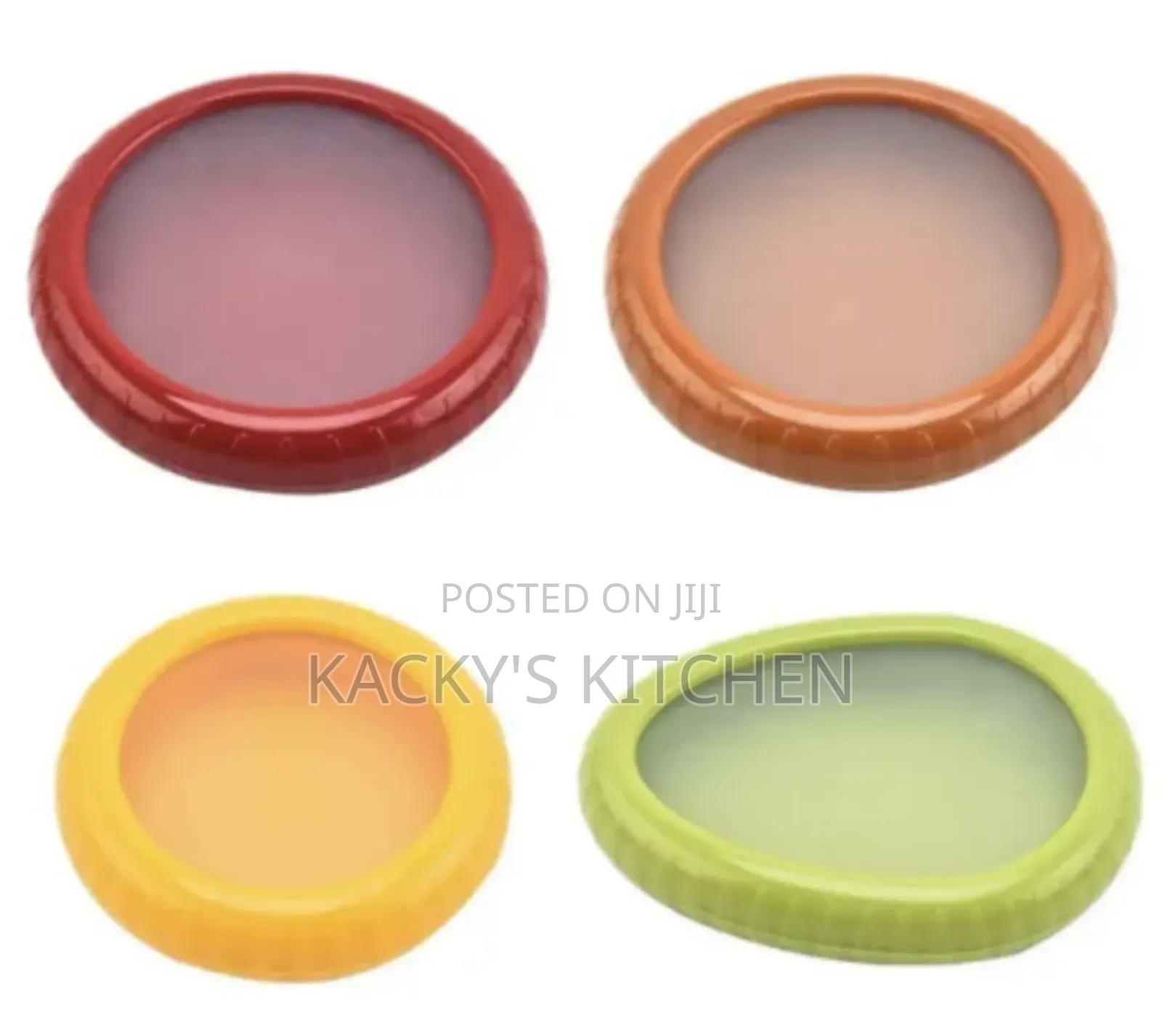 4piece - Reusable Silicone Fruit and Vegetable Storage Containers