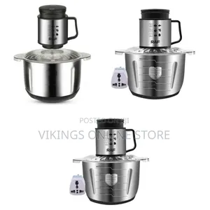 Raf Multi-Function Electric Food Chopper With Stainless Steel Bowl