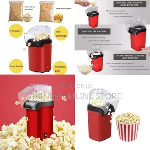Classic Electric Hot Air Popcorn Maker for Healthy, Oil-Free Snacks