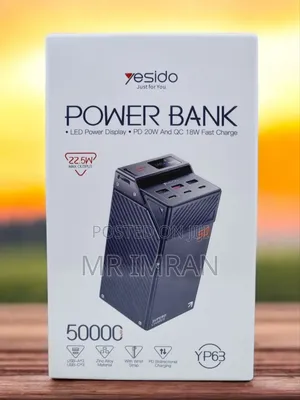 Yesido Yp63 50000mah Power Bank.