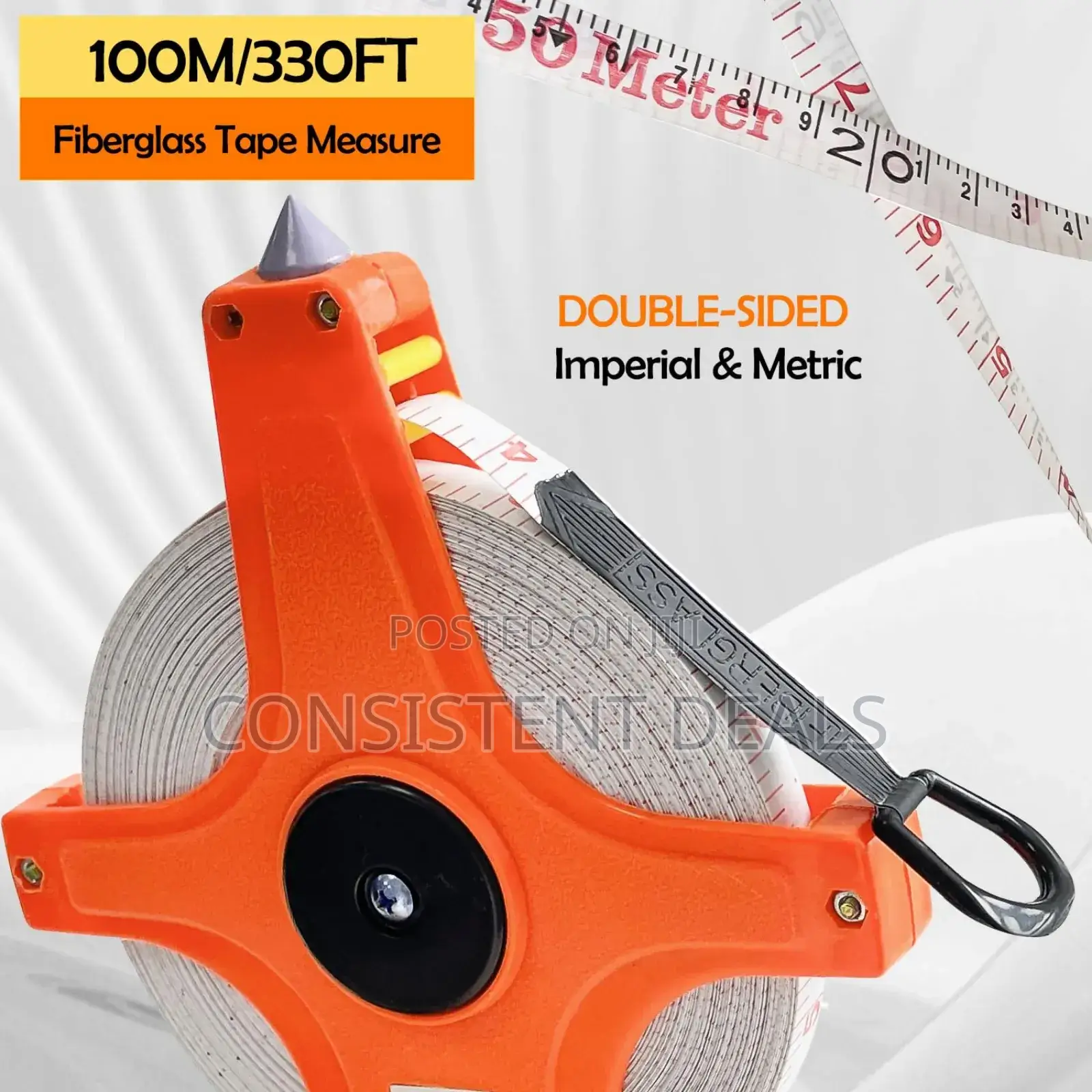 100m Fiberglass Measuring Tape