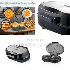 Raf Dual Non-Stick Electric Breakfast Maker / Egg Cooker - Multicolor