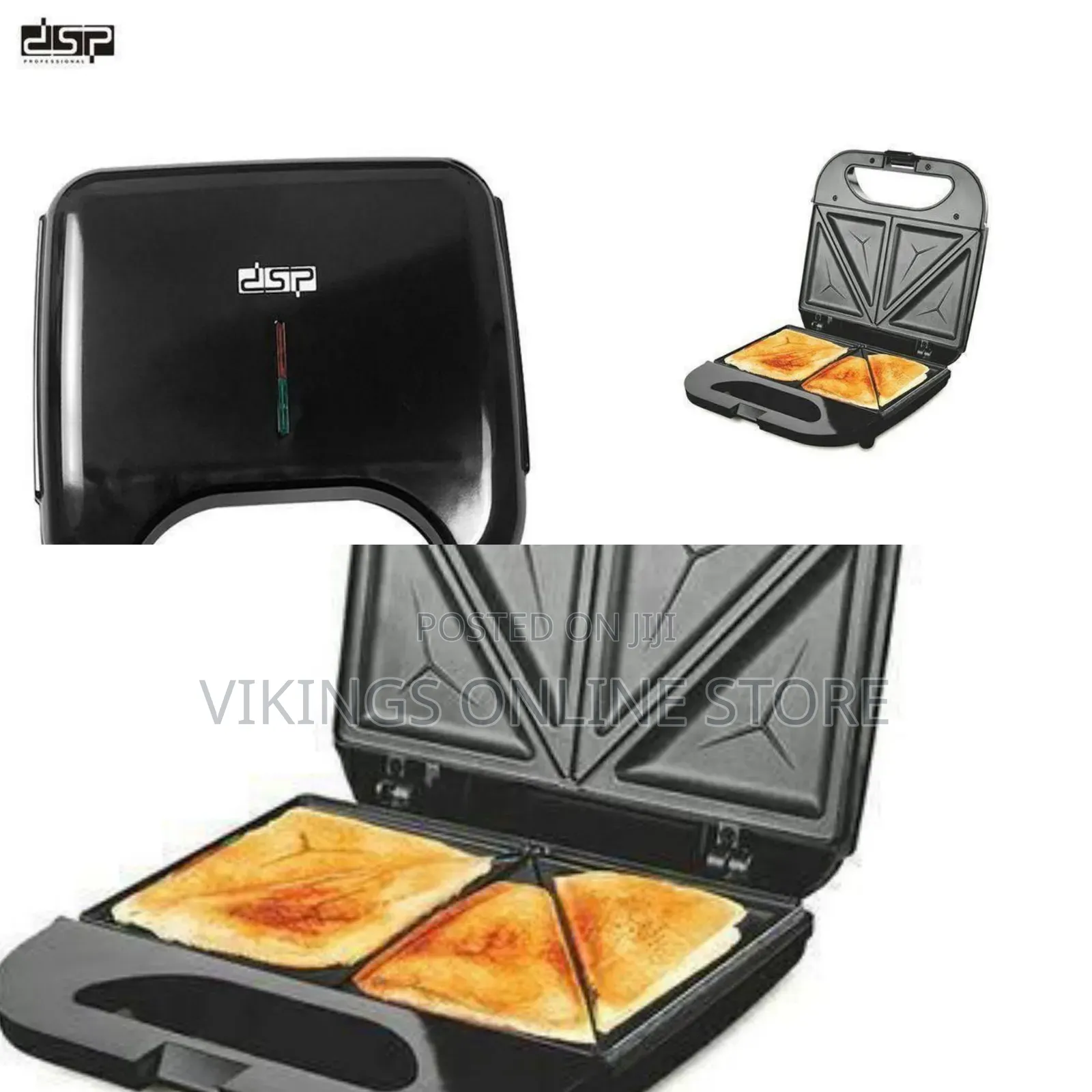Raf R.254 Electric Sandwich Maker With Non-Stick Double-Sided Heating