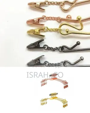 Set Of 5 Decorative Metal Garment Hangers (Mixed Styles)
