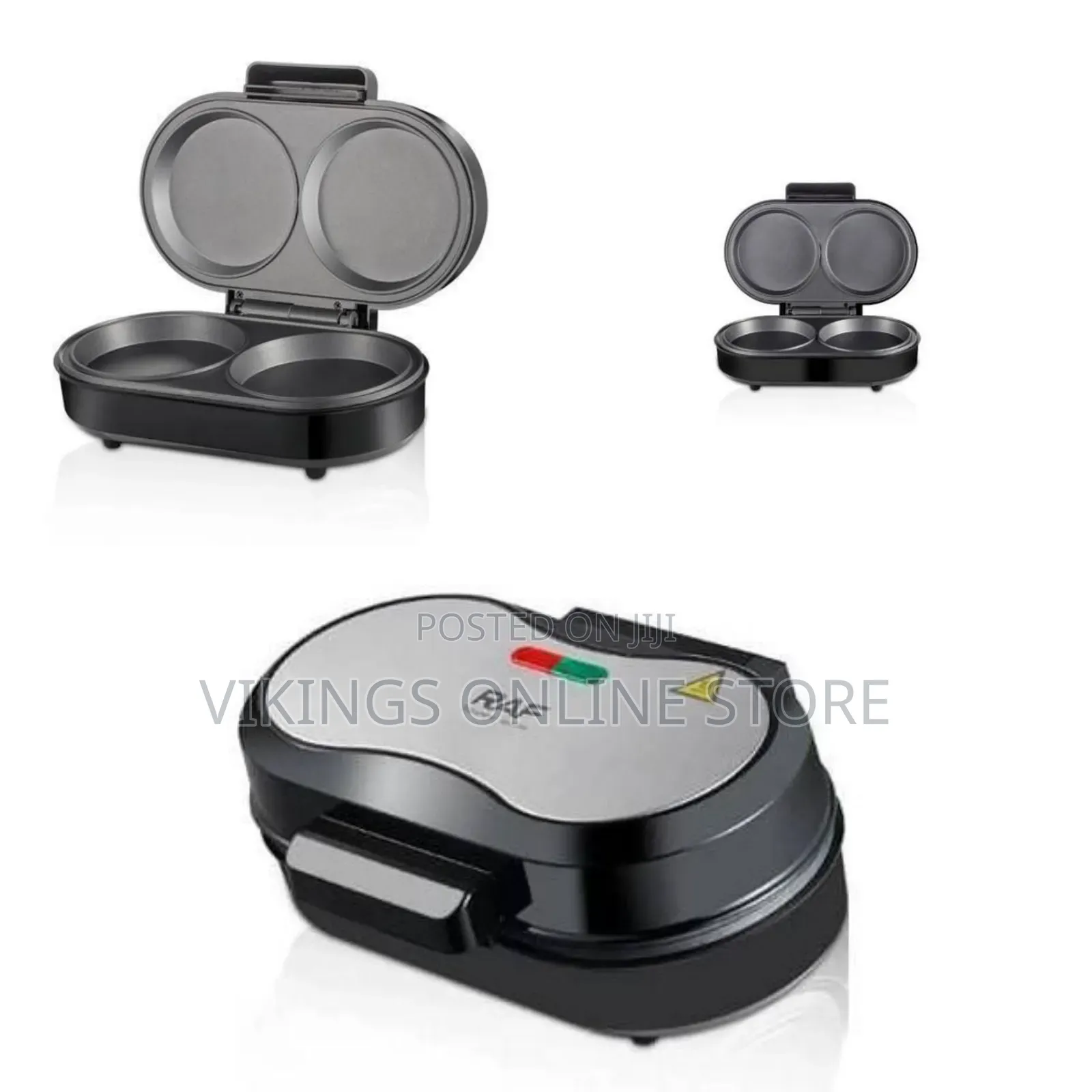 Raf Double Non-Stick Electric Griddle/ Mini Pancake Maker - Multicolor