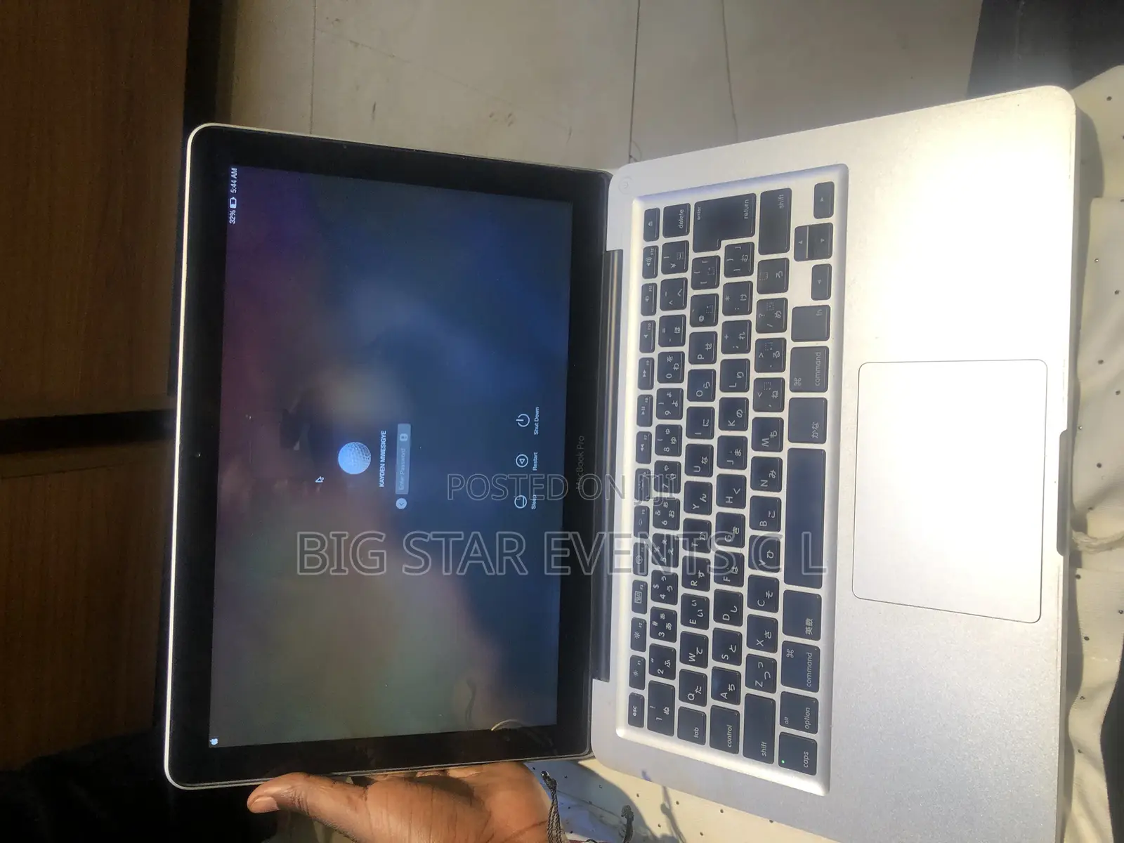 Laptop Apple MacBook Pro 2012 4GB Intel Core 2 Duo SSD 256GB